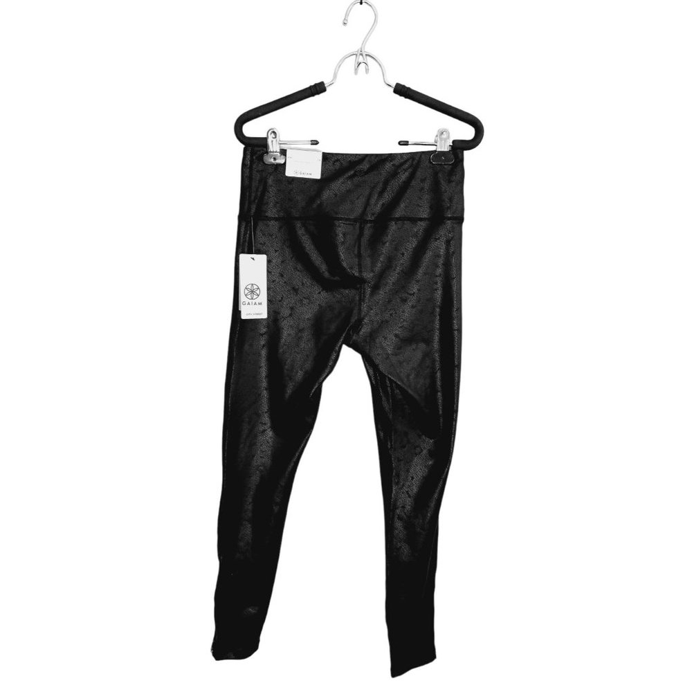 GAIAM Tribeca High Rise Size Medium Women's Black Leggings